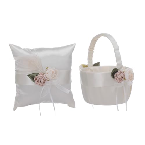 SELVFZ Hochzeitsspitzenringe Korb Für Hochzeitsfeiern Und Feierlichkeiten Exquisite Ringe Trägerkorb Punnet Bögen Gang Und Kissen SELVFZ Hochzeitsspitzenringe Korb Für Hochzeitsfeiern Und Feierlichkeiten Exquisite Ringe Trägerkorb Punnet Bögen Gang Und Kissen von SELVFZ