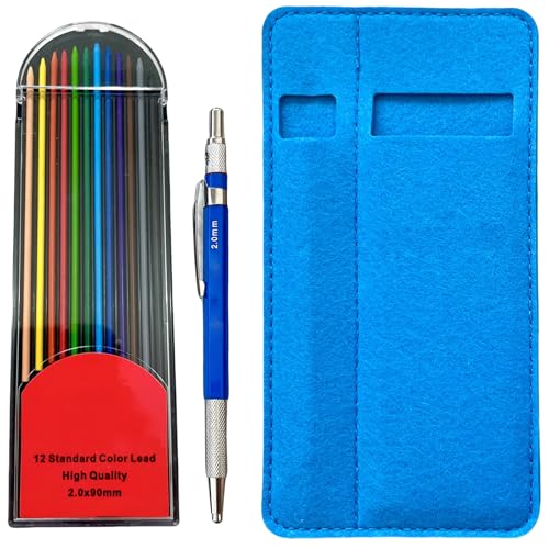 SELVFZ Mechanischer Bleistift Und 2 0 Mm Dicke Farbige Nachfüllungen Für Künstler Schüler Kinder Zeichnen Skizzier Scrapbooking Journaling SELVFZ Mechanischer Bleistift Und 2 0 Mm Dicke Farbige Nachfüllungen Für Künstler Schüler Kinder Zeichnen Skizzier Scrapbooking Journaling von SELVFZ