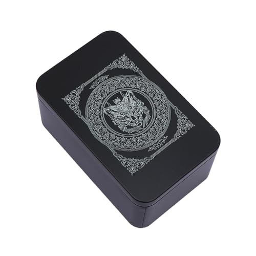 SELVFZ Metal Game Card Box Playings Tarots Container Speicher Hülle Pakelpokerbox Spielkarten Karten Box Süßigkeiten Speicherhülle von SELVFZ
