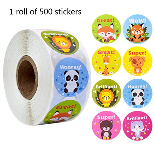 SELVFZ Selbstklebende Label Aufkleber Geschenkverpackung Scrapbooking Labels Belohnung Aufkleber Motivationsanreiz Aufkleber Für Kinder von SELVFZ