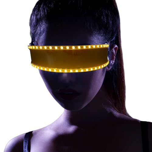 SELVFZ Tanzshow Blitzgläser Für Kinder Erwachsene LED Punkgläser Für Partybühnen Shows Brillen Mit Dynamischer Beleuchtung Glühende Brille von SELVFZ