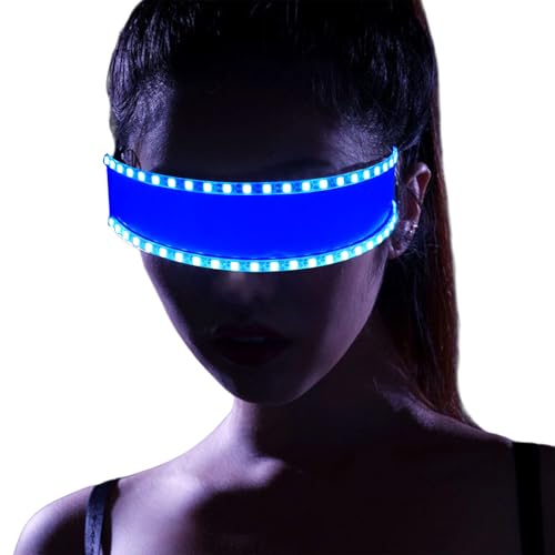 SELVFZ Tanzshow Blitzgläser Für Kinder Erwachsene LED Punkgläser Für Partybühnen Shows Brillen Mit Dynamischer Beleuchtung Glühende Brille von SELVFZ