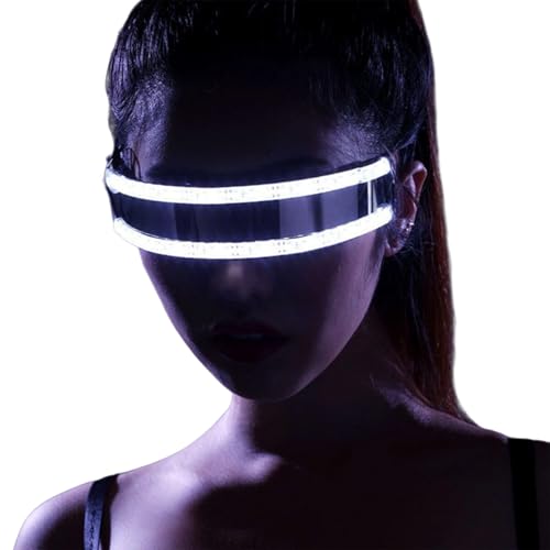SELVFZ Tanzshow Blitzgläser Für Kinder Erwachsene LED Punkgläser Für Partybühnen Shows Brillen Mit Dynamischer Beleuchtung Glühende Brille von SELVFZ