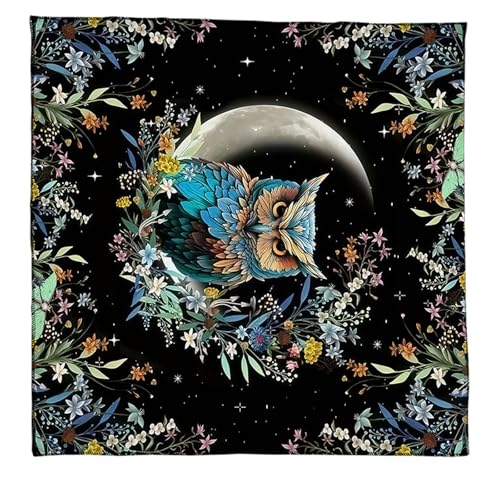 SELVFZ Tarots Tischdecke Sonnenmond/Eulenmuster Astrologie Altäre Stoff Göttisch Kartentisch Stoff Wandteppich Hexerei SELVFZ Tarots Tischdecke Sonnenmond/Eulenmuster Astrologie Altäre Stoff Göttisch Kartentisch Stoff Wandteppich Hexerei von SELVFZ