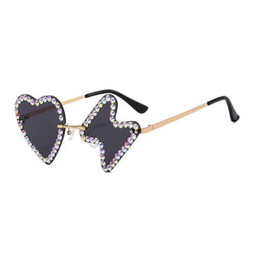 SELVFZ Vintage Disco Brille Lustige Party Sonnenbrille Partyfavor 70S Disco Brille Mit Strasssteinen Für Halloween Weihnachten von SELVFZ