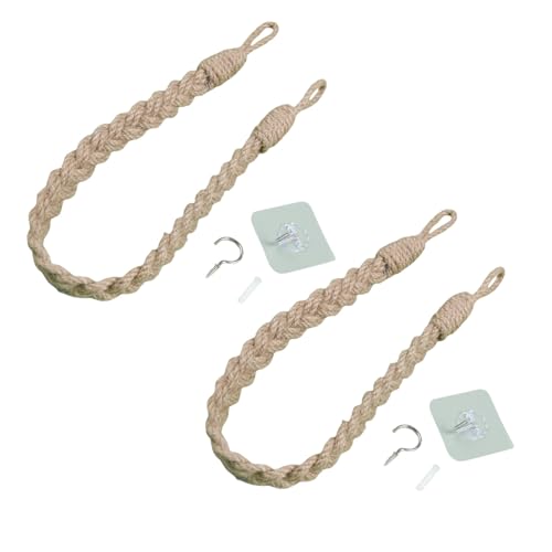 SELVFZ Vorhangsteuerbacks Vorhang Binde Rücken Für Vorhänge Drapy Tieback Kabel Mit Metallhaken Für Schlafzimmer Bauernhäuser Dekore Drapery Holdback SELVFZ Vorhangsteuerbacks Vorhang Binde Rücken Für Vorhänge Drapy Tieback Kabel Mit Metallhaken Für Schlafzimmer Bauernhäuser Dekore Drapery Holdback von SELVFZ