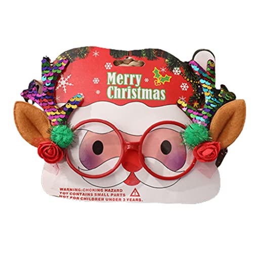 SELVFZ Weihnachtsbaumgläser Weihnachtsdekor Kostüm Brillen Für Kreative Lustige Brillen Für Weihnachten Urlaubsbevorzugungen Sorthed St. von SELVFZ