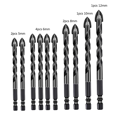 Schwarze Keramikfliesen Beton Shank Bohrer 5/6/8/10/12 Mm Für Granitfliesen Stein Holz Kunststoff Verschleiß Resistent Schwarze Keramikfliesen Beton Shank Bohrer 5/6/8/10/12 Mm Für Granitfliesen Stein Holz Kunststoff Verschleiß Resistent von SELVFZ