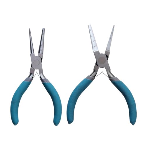Set Von 2 Schmuckzellen Crafting Tool Stahl Textur Flache Nasenzange Herstellung Von Zierzügen Für Halskettenarmband Machen Set Von 2 Schmuckzellen Crafting Tool Stahl Textur Flache Nasenzange Herstellung Von Zierzügen Für Halskettenarmband Machen von SELVFZ