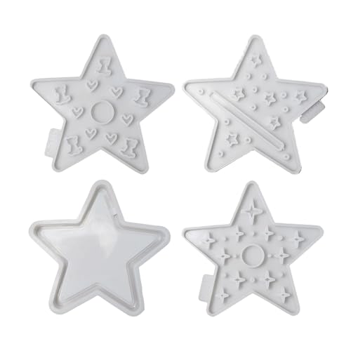 Set Von 4 Sternen Kerzenhalter Formen Kleine Lichtformen Silikonstextur Für Handgefertigte Dekorationen Und Handwerksliebhaber Set Von 4 Sternen Kerzenhalter Formen Kleine Lichtformen Silikonstextur Für Handgefertigte Dekorationen Und Handwerksliebhaber von SELVFZ