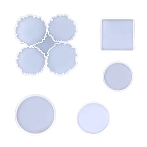 Silikon Untersetzerform Für Quadrat Und Runde Formen Epoxidharzformen Für Harzgusskristall Untersetzer Set Epoxidharzformen Silikon Untersetzerform Für Quadrat Und Runde Formen Epoxidharzformen Für Harzgusskristall Untersetzer Set Epoxidharzformen von SELVFZ
