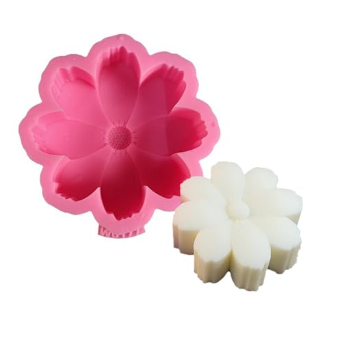 Silikonkerzenformen Für Epoxidharz Kerzenseife Dekorationen Gips Silikonform Fondant Silikonform Blumenkerzenformen von SELVFZ