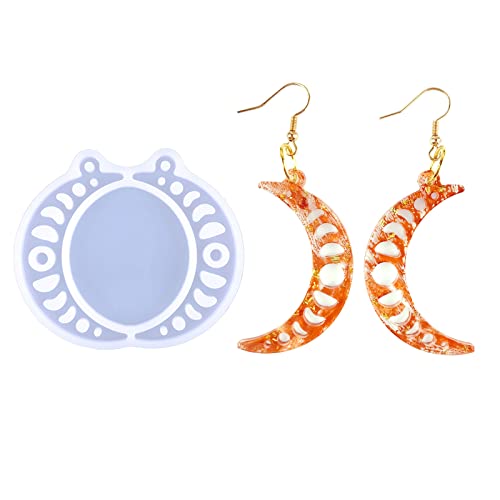 Silikonschlüsselkäse Schimmel Dangelohrring Harzform Mond Epoxidharz Gussform Für Anhänger Schlüsselbundschmuck Herstellen Silikonschlüsselkäse Schimmel Dangelohrring Harzform Mond Epoxidharz Gussform Für Anhänger Schlüsselbundschmuck Herstellen von SELVFZ