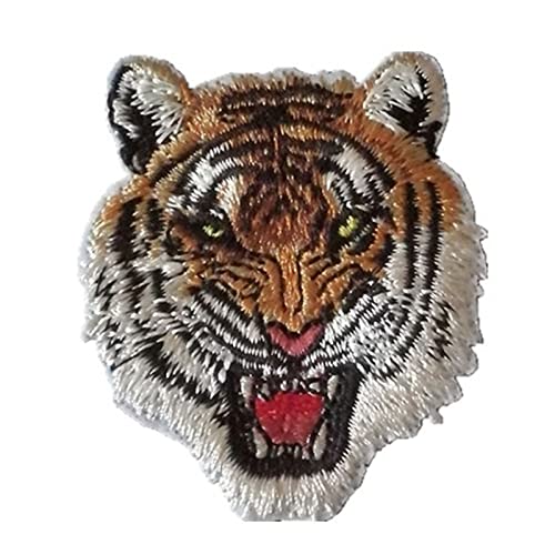 Sticked Nähen Sie Auf Bügelspitzen Für Kleidung Für Jacke Jean Sewing Applices Accessoire Roaring Striped Tige Kleidung Reparaturen Eisen Auf von SELVFZ