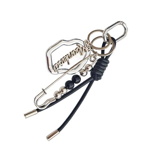 Stylish Glass Cosmetic Spiegel Mit Lederschlüsselketten Tragbares Schönheitswerkzeug Mode Pin Metal Holder Bag Charme Stilvoller Lederband Kosmetikspiegel von SELVFZ