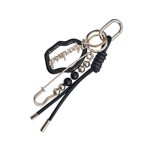 Stylish Glass Cosmetic Spiegel Mit Lederschlüsselketten Tragbares Schönheitswerkzeug Mode Pin Metal Holder Bag Charme Stilvoller Lederband Kosmetikspiegel von SELVFZ
