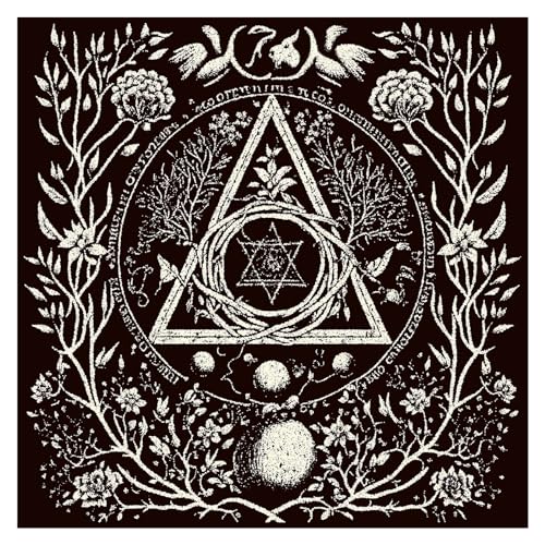 Tarots Tischdecke Divinations Tischabdeckung Astrologie Oracles Brettspiel Matte Square Form Pendel Tischtuch von SELVFZ