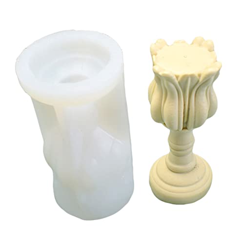 Tulp Form Kerze Silikonform Kerze Harzform Für Handgefertigte Home Dekoration Gips Aromatherapie Seife Geometrische Blumen Aromatische Kerzenherstellung Handgefertigter Seife Harzform von SELVFZ