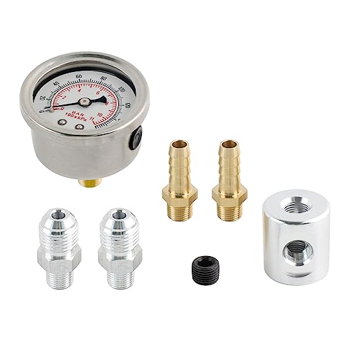 Universalauto 0-160psi 1/8NPT Kraftstoff Kurs Messwerfer Flüssiggefüllte Für Kraftstoffeinspritzsysteme Kompatibel Universalauto 0-160psi 1/8NPT Kraftstoff Kurs Messwerfer Flüssiggefüllte Für Kraftstoffeinspritzsysteme Kompatibel von SELVFZ