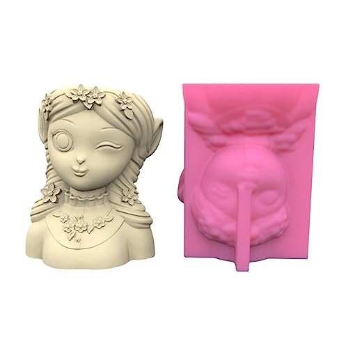 Vase Form Betonblütenpots Silikonformen Schöne Mädchenform Sukkulente Topfformen Garden Desktop Dekorationen Vase Form Betonblütenpots Silikonformen Schöne Mädchenform Sukkulente Topfformen Garden Desktop Dekorationen von SELVFZ
