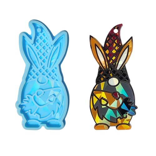 Vielseitig Gnomförmige Form Resuzierbares Silikongussform Osterthema Schlüsselketten Ornamentsformen Für Enthusiast von SELVFZ