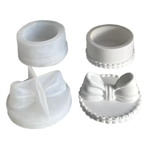 2pcs Bowknotbehälter Silikonform Make Up Pinsel Organizer Schimmelpilze Aufbewahrungsprotokollform Mit Deckel Schmuck Herstellung Werkzeughandwerk Lieferungen von SELiLe