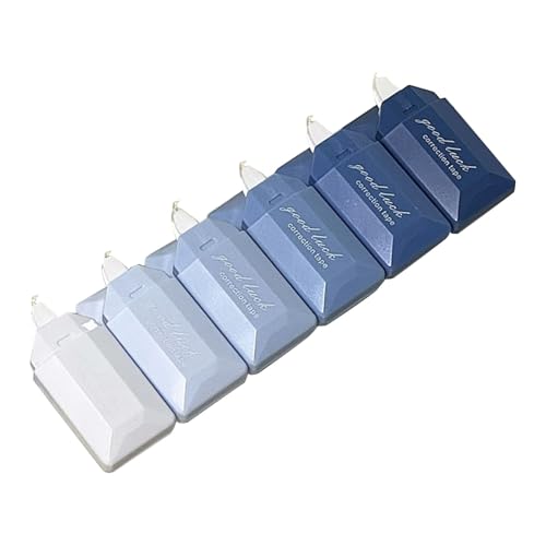 6 PCs/Set Kartenstile Korrekturbandkorrekturwalzen Große Kapazität White Out Tape School Office Supplies von SELiLe