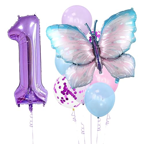 Dekorativer blauer Schmetterlings-Aluminiumfolienballon, tolle Party-Dekoration und Geschenkbedarf, Zuhause, Schlafsaal, Urlaub, Party-Dekoration von SELiLe