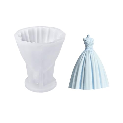 Elegante Hochzeitskleider Kerze Schimmel Hohe Genauigkeit 3d Spitzenbrautkleid Kerzenform In Robustem Silikon von SELiLe