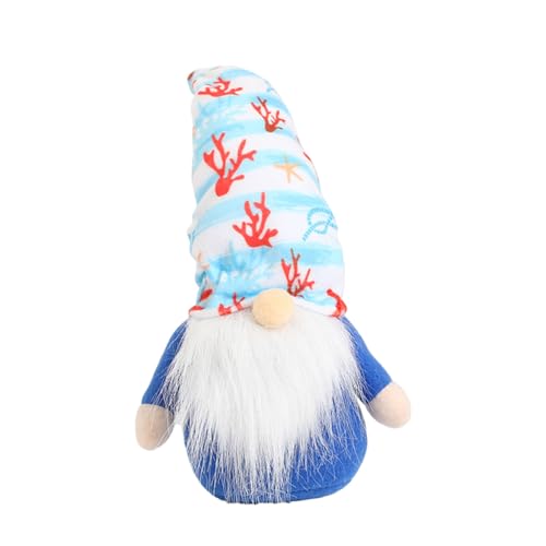SELiLe Summers Ocean Gnome Glasses Corals Decorative Craft Tiered Tray Collection Present Household For Child Birthday Glasses Corals von SELiLe