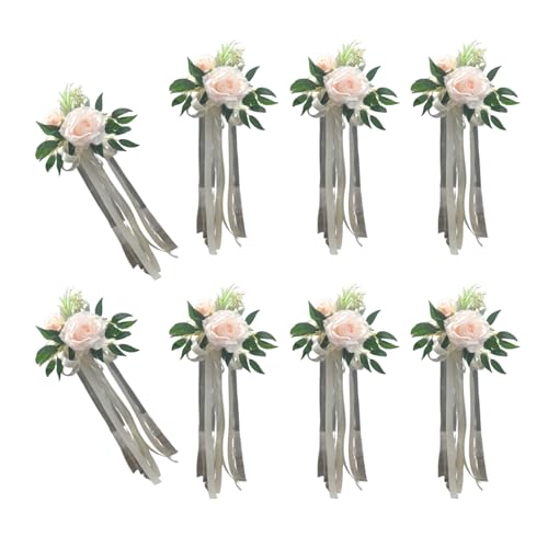 Set mit 6 luxuriösen Kirchenbänken für Bänke, Hochzeitszeremonie, Dekoration, elegante Stuhlrückenverzierung Set mit 6 luxuriösen Kirchenbänken für Bänke, Hochzeitszeremonie, Dekoration, elegante Stuhlrückenverzierung von SELiLe