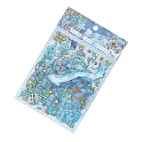 Wiederherstellbar Landschaftsaufkleber Mit Saisonaler Naturklassenzimmer Dekorative Home Office Dekoration Sicherer Klebstoff Pet Scrapbooking Aufkleber von SELiLe
