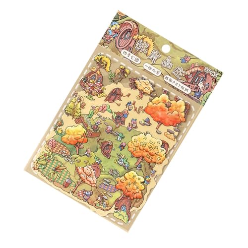 Wiederherstellbar Landschaftsaufkleber Mit Saisonaler Naturklassenzimmer Dekorative Home Office Dekoration Sicherer Klebstoff Pet Scrapbooking Aufkleber von SELiLe