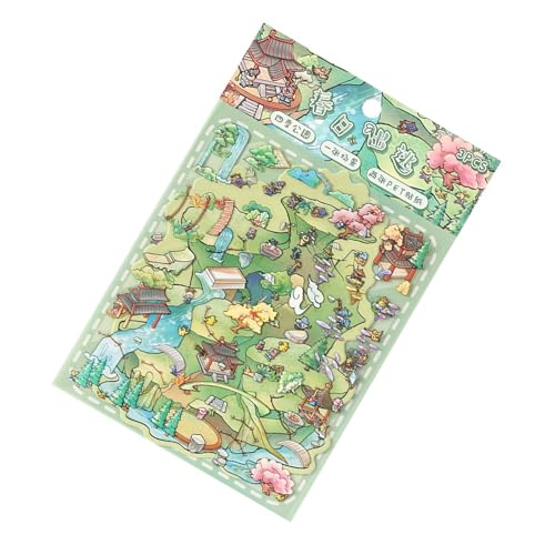 Wiederherstellbar Landschaftsaufkleber Mit Saisonaler Naturklassenzimmer Dekorative Home Office Dekoration Sicherer Klebstoff Pet Scrapbooking Aufkleber von SELiLe