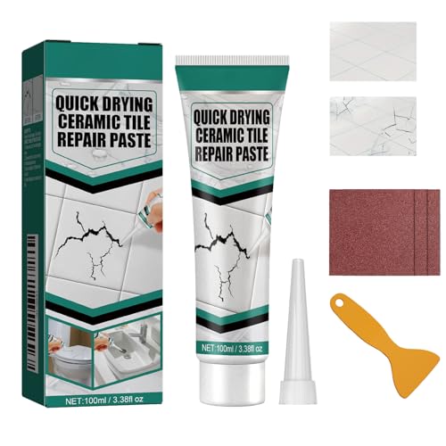 Fliesenreparaturset Weiß,Cermic Repair Paste,Badewannen Reparaturset Weiß,100g Emaille Reparatur Set,Wasserdichtes Und Auslaufsicheres Keramik Reparatur,Waschbecken Reparaturset,Keramik Reparaturset Fliesenreparaturset Weiß,Cermic Repair Paste,Badewannen Reparaturset Weiß,100g Emaille Reparatur Set,Wasserdichtes Und Auslaufsicheres Keramik Reparatur,Waschbecken Reparaturset,Keramik Reparaturset von SEMINISMAR