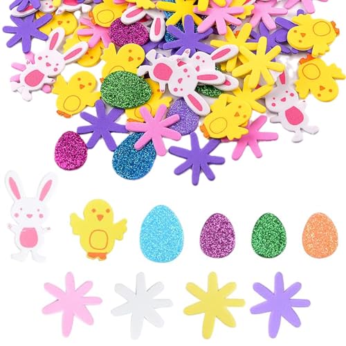 SEMINISMAR 100 Stück Ostern Moosgummi Sticker,Aufkleber Ostern,Ostersticker,Osteraufkleber,Osterhasen Aufkleber,Aufkleber Ostereier,Hase Osteraufkleber,Osterdeko Aufkleber,Ostereier Und SEMINISMAR 100 Stück Ostern Moosgummi Sticker,Aufkleber Ostern,Ostersticker,Osteraufkleber,Osterhasen Aufkleber,Aufkleber Ostereier,Hase Osteraufkleber,Osterdeko Aufkleber,Ostereier Und von SEMINISMAR