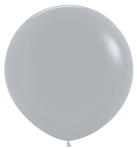 Deluxe grauer runder Latexballon, 61 cm, 3 Luftballons Deluxe grauer runder Latexballon, 61 cm, 3 Luftballons von SEMPERTEX
