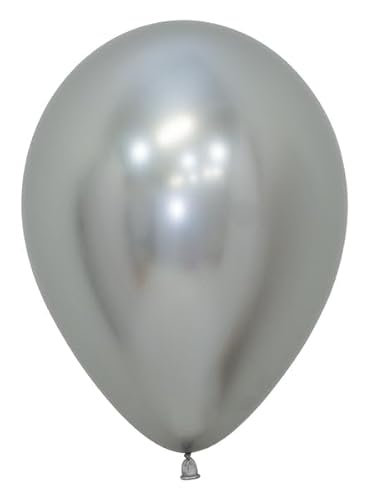 Sempertex Runde Reflex-Silber-Luftballons, 12,7 cm, 50 Stück, elegante Latex-Luftballons für Geburtstagsdekorationen, Hochzeit, Abschlussfeier, Babyparty, Jubiläum, Brautparty, Partyfeiern Sempertex Runde Reflex-Silber-Luftballons, 12,7 cm, 50 Stück, elegante Latex-Luftballons für Geburtstagsdekorationen, Hochzeit, Abschlussfeier, Babyparty, Jubiläum, Brautparty, Partyfeiern von SEMPERTEX