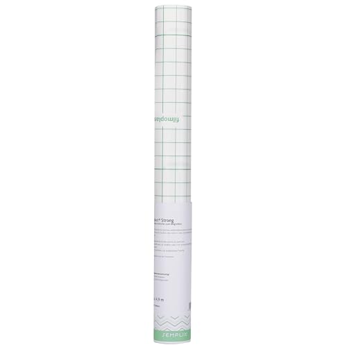 Filmoplast® Strong selbstklebendes, ausreißbares Stickvlies zum Fixieren von druckempfindlichen Stoffen (Kord, Samt, etc.) (weiß, 50 cm x 4,9 m) von SEMPLIX