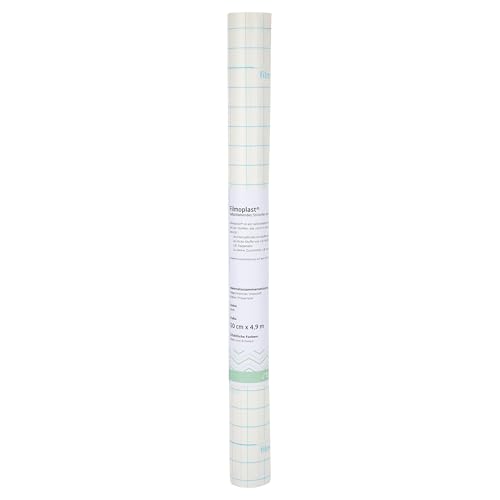 SEMPLIX Filmoplast® selbstklebendes ausreißbares Stickvlies: Zum Fixieren von Stoffen die nicht in den Stickrahmen können (weiß, 50 cm x 4,9 m) von SEMPLIX