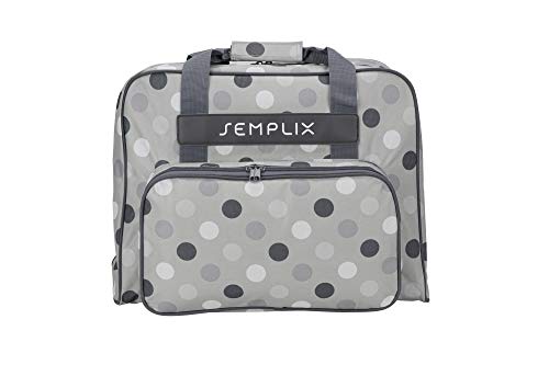 SEMPLIX Nähmaschinentasche Polka Dots 45x34x24 | stabile Transport und Aufbewahrungs Tasche in vielen frischen Farben, für alle gängigen Haushaltsnähmaschinen SEMPLIX Nähmaschinentasche Polka Dots 45x34x24 | stabile Transport und Aufbewahrungs Tasche in vielen frischen Farben, für alle gängigen Haushaltsnähmaschinen von SEMPLIX