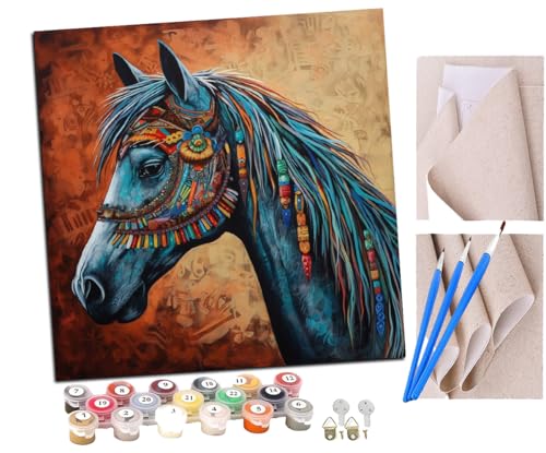 Malen Nach Zahlen Erwachsene Buntes Pferd DIY handgemaltes Ölgemälde Set für Anfänger und Erwachsene, Acrylfarbe, Kindergemälde, Kreative Heimdekoration, Geschenk, Weihnachten Malen Nach Zahlen Erwachsene Buntes Pferd DIY handgemaltes Ölgemälde Set für Anfänger und Erwachsene, Acrylfarbe, Kindergemälde, Kreative Heimdekoration, Geschenk, Weihnachten von SENDJJ