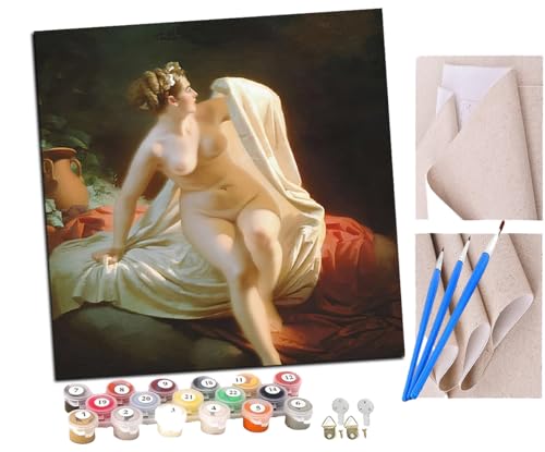 Malen Nach Zahlen Erwachsene Europäische Aktkunst DIY handgemaltes Ölgemälde Set für Anfänger und Erwachsene, Acrylfarbe, Kindergemälde, Kreative Heimdekoration, Geschenk, Weihnachten von SENDJJ