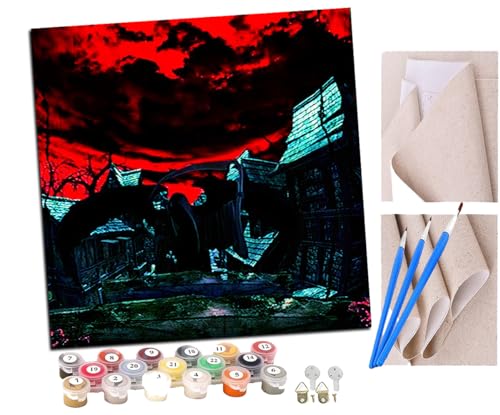 Malen Nach Zahlen Erwachsene Fröhliches Halloween DIY handgemaltes Ölgemälde Set für Anfänger und Erwachsene, Acrylfarbe, Kindergemälde, Kreative Heimdekoration, Geschenk, Weihnachten Malen Nach Zahlen Erwachsene Fröhliches Halloween DIY handgemaltes Ölgemälde Set für Anfänger und Erwachsene, Acrylfarbe, Kindergemälde, Kreative Heimdekoration, Geschenk, Weihnachten von SENDJJ