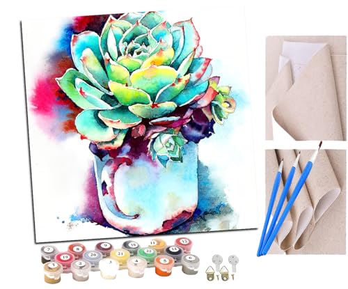 Malen Nach Zahlen Erwachsene Grüne Blumentöpfe DIY handgemaltes Ölgemälde Set für Anfänger und Erwachsene, Acrylfarbe, Kindergemälde, Kreative Heimdekoration, Geschenk, Weihnachten Malen Nach Zahlen Erwachsene Grüne Blumentöpfe DIY handgemaltes Ölgemälde Set für Anfänger und Erwachsene, Acrylfarbe, Kindergemälde, Kreative Heimdekoration, Geschenk, Weihnachten von SENDJJ