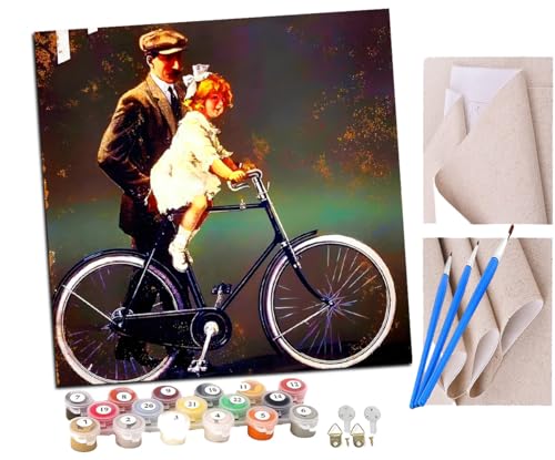 Malen Nach Zahlen Erwachsene Victory Fahrräder DIY handgemaltes Ölgemälde Set für Anfänger und Erwachsene, Acrylfarbe, Kindergemälde, Kreative Heimdekoration, Geschenk, Weihnachten von SENDJJ