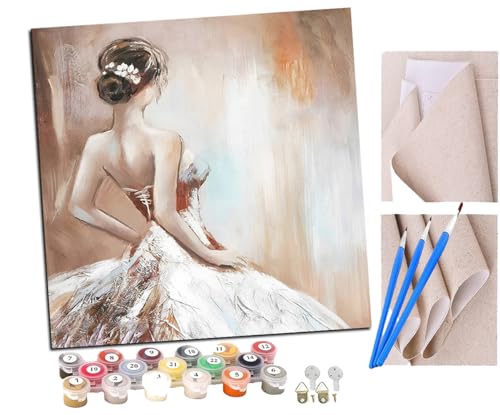 SENDJJ Malen Nach Zahlen Erwachsene Kunst Ballett Frau Mädchen Paint by Numbers diy GemäLde Kit mit Pinsel und Acrylfarbe Als Geschenk für Wanddeko Groß 40x40cm SENDJJ Malen Nach Zahlen Erwachsene Kunst Ballett Frau Mädchen Paint by Numbers diy GemäLde Kit mit Pinsel und Acrylfarbe Als Geschenk für Wanddeko Groß 40x40cm von SENDJJ