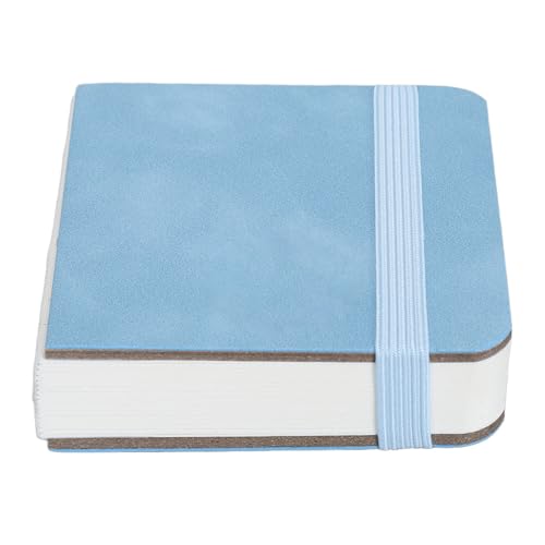 30 Blatt Aquarell Skizzenbuch, 8 X 8 Cm, 300 g/m², Weißes Papier, Aquarell Notizbuch, Tragbares Kleines Aquarell Tagebuch Zum Skizzieren, Malen, Kritzeln, Schreiben (BLUE) von SENECESLI