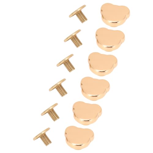 SENECESLI Bindungsschraube Nietkit, Einfache Installation 20 Sätze 10 Mm Rostfeste Bärenkopf Nieten Zum Reparieren von Ledergurtenbeutel (GOLD) von SENECESLI