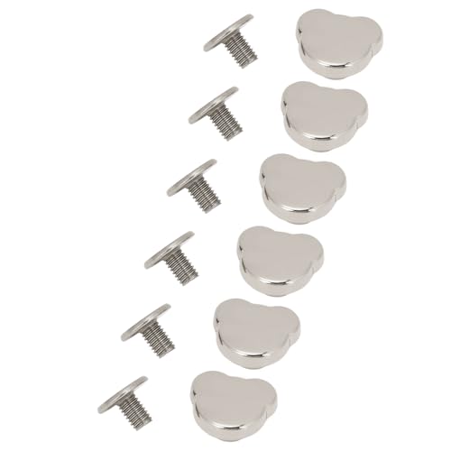 SENECESLI Bindungsschraube Nietkit, Einfache Installation 20 Sätze 10 Mm Rostfeste Bärenkopf Nieten Zum Reparieren von Ledergurtenbeutel (SILVER) von SENECESLI